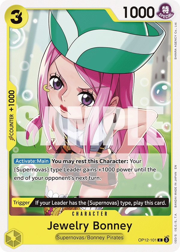Jewelry Bonney (101) OP12-101 One Piece card