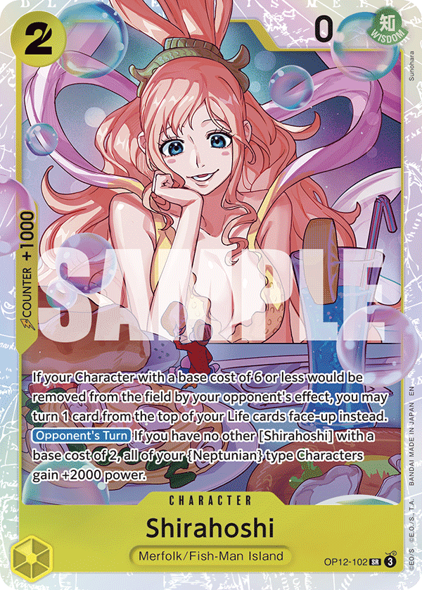 Shirahoshi OP12-102 One Piece card