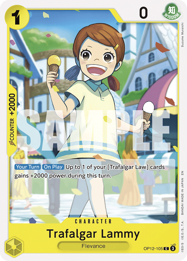Trafalgar Lammy OP12-105 One Piece card