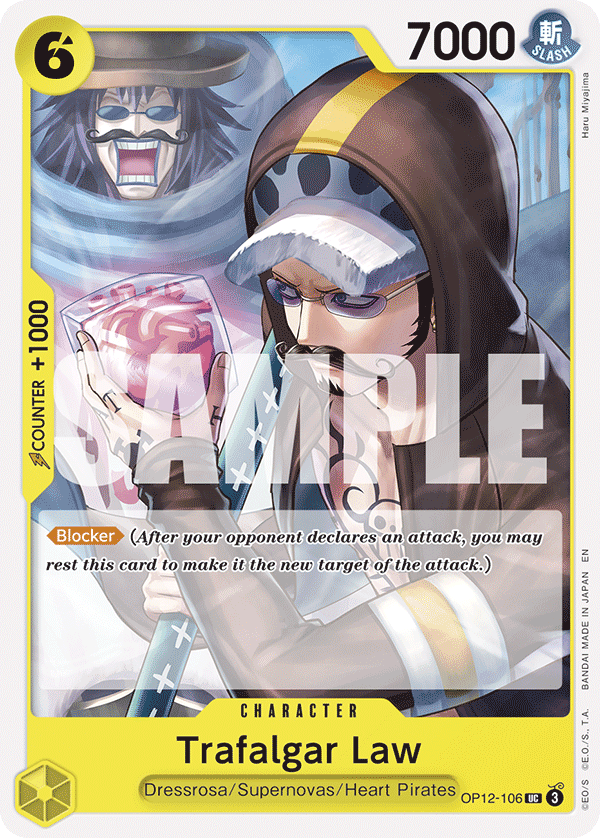 Trafalgar Law (106) OP12-106 One Piece card
