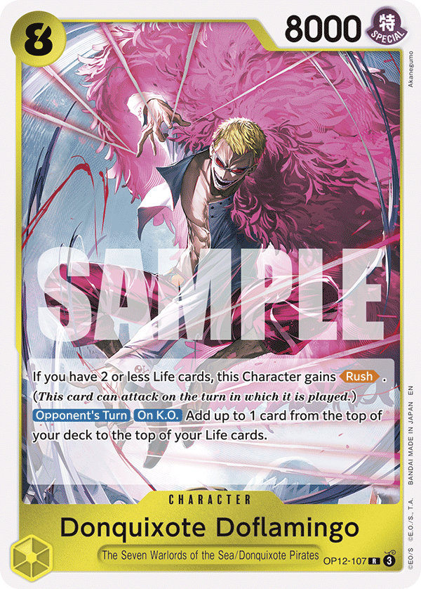 Donquixote Doflamingo OP12-107 One Piece card