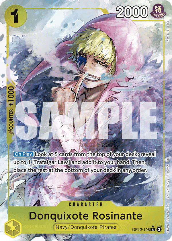 Donquixote Rosinante (108) (Alternate Art) OP12-108 One Piece card