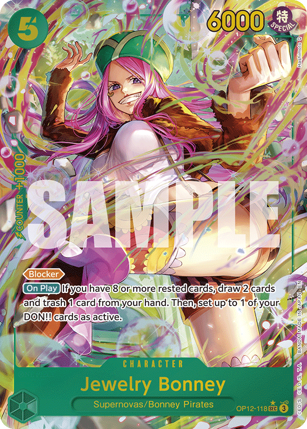 Jewelry Bonney (118) (Alternate Art) OP12-118 One Piece card