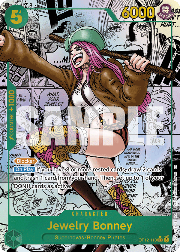 Jewelry Bonney (118) (Manga) OP12-118 One Piece card