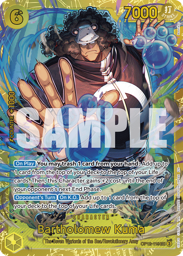 Bartholomew Kuma OP12-119 One Piece card