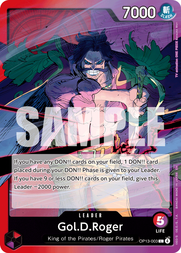 Gol.D.Roger (003) OP13-003 One Piece card