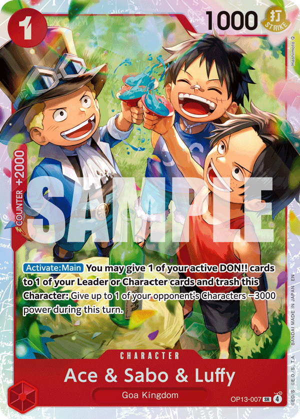 Ace & Sabo & Luffy OP13-007 One Piece card