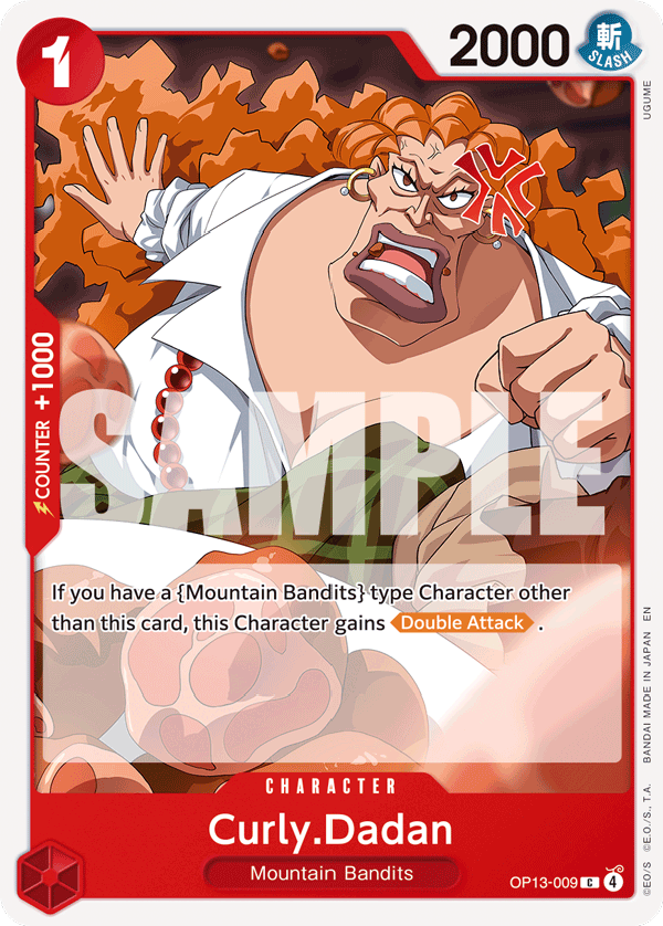 Curly.Dadan OP13-009 One Piece card