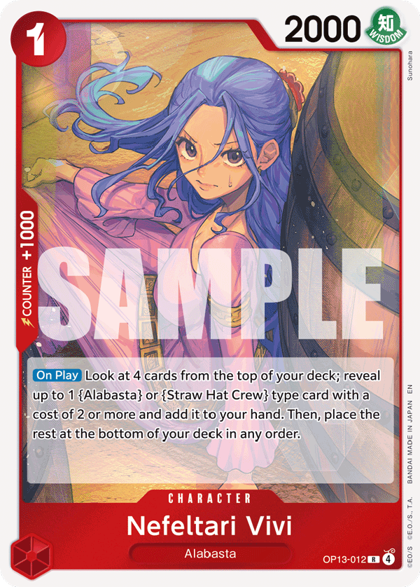 Nefeltari Vivi OP13-012 One Piece card