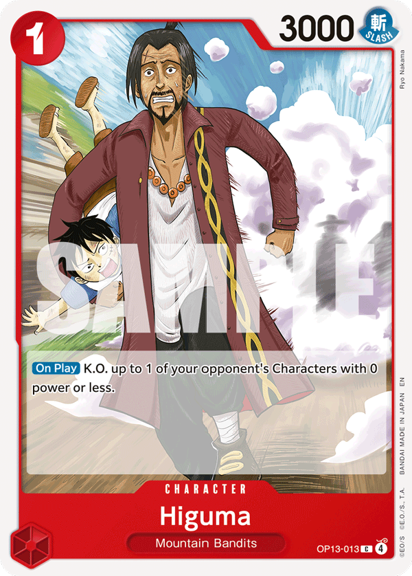 Higuma OP13-013 One Piece card