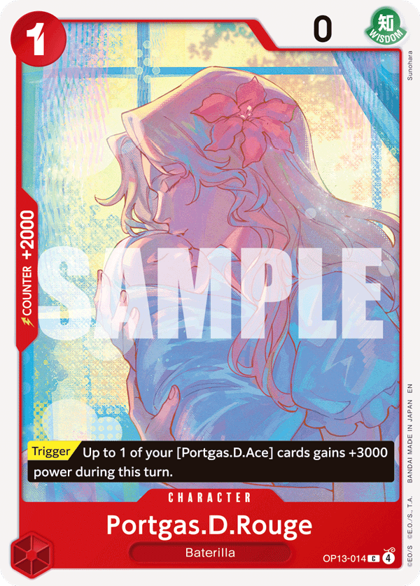 Portgas.D.Rouge OP13-014 One Piece card
