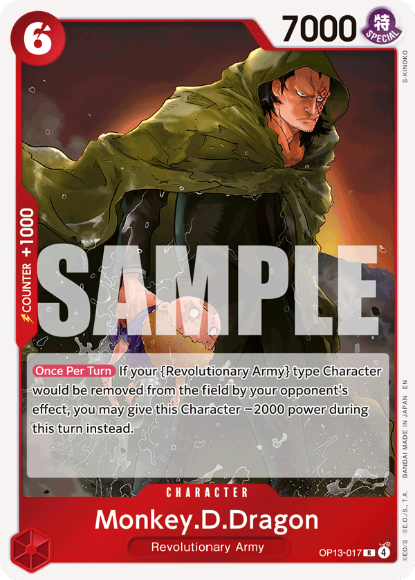 Monkey.D.Dragon OP13-017 One Piece card