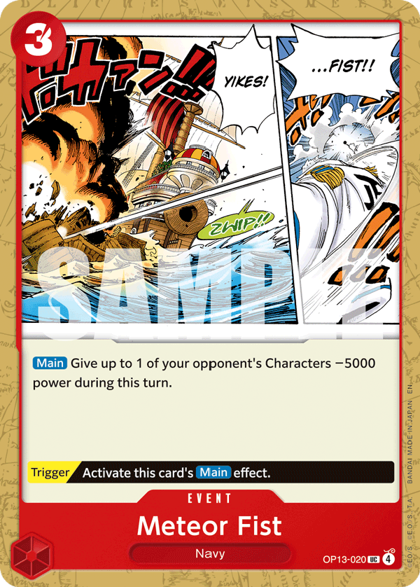 Meteor Fist OP13-020 One Piece card