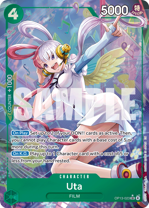 Uta (Alternate Art) OP13-023 One Piece card