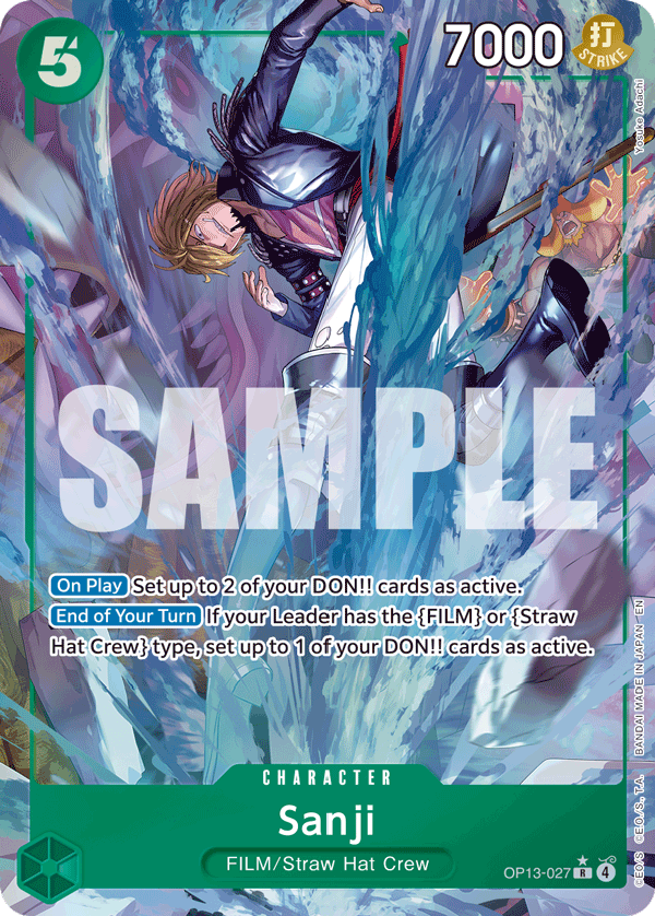 Sanji (Alternate Art) OP13-027 One Piece card