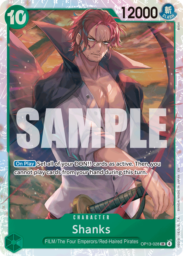 Shanks (028) OP13-028 One Piece card