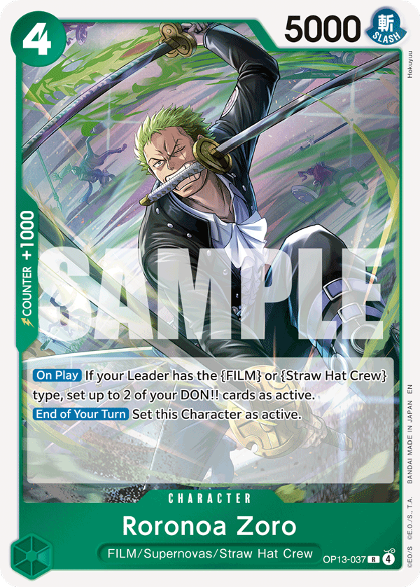 Roronoa Zoro OP13-037 One Piece card