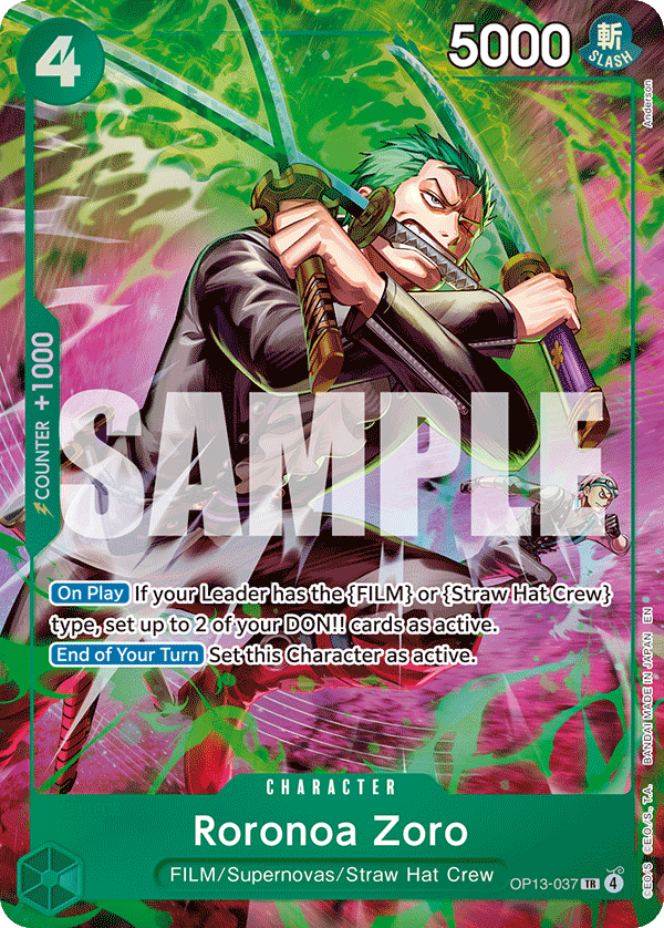 Roronoa Zoro (OP13-037) OP13-037 One Piece card