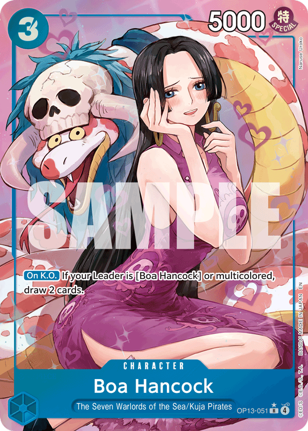 Boa Hancock (Alternate Art) OP13-051 One Piece card