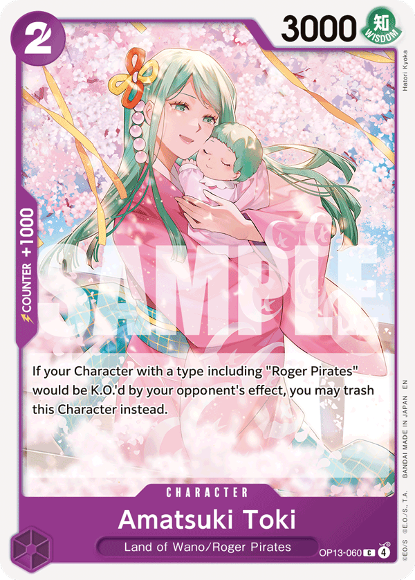 Amatsuki Toki OP13-060 One Piece card