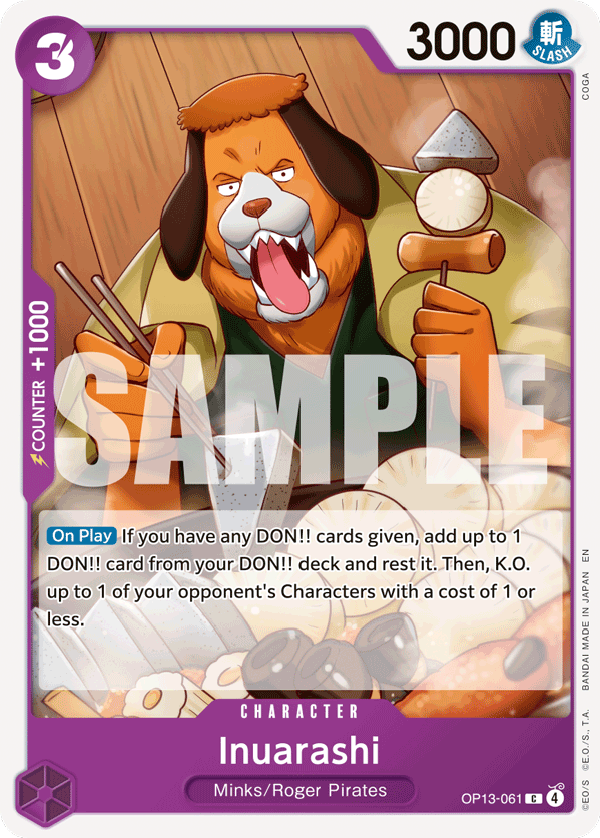 Inuarashi OP13-061 One Piece card