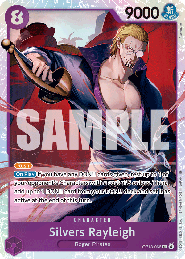 Silvers Rayleigh OP13-066 One Piece card