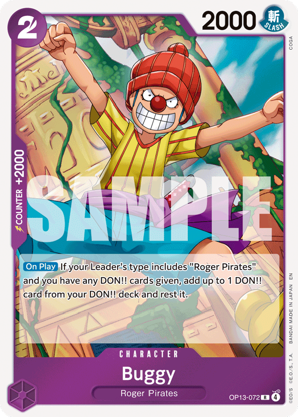 Buggy OP13-072 One Piece card