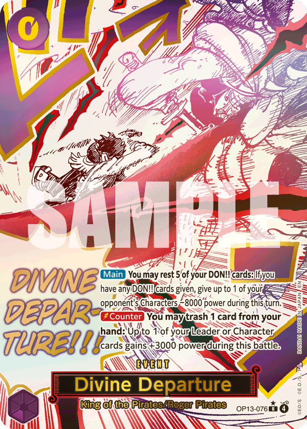 Divine Departure (Alternate Art) OP13-076 One Piece card