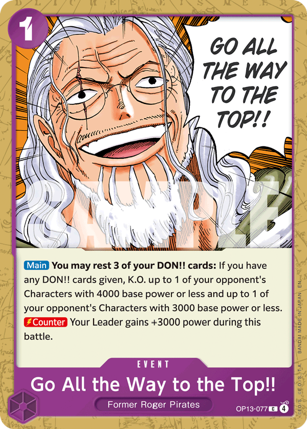 Go All the Way to the Top!! OP13-077 One Piece card