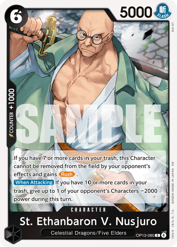 St. Ethanbaron V. Nusjuro OP13-080 One Piece card