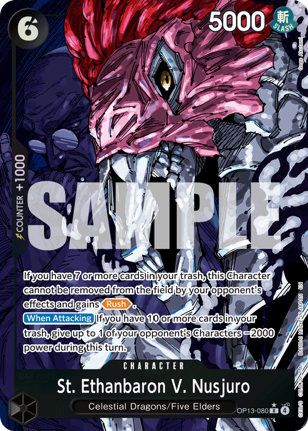 St. Ethanbaron V. Nusjuro (Alternate Art) OP13-080 One Piece card