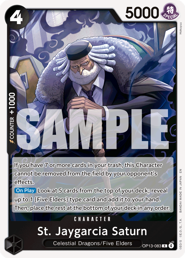 St. Jaygarcia Saturn OP13-083 One Piece card