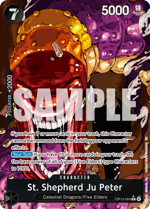 St. Shepherd Ju Peter (Alternate Art) OP13-084 One Piece card