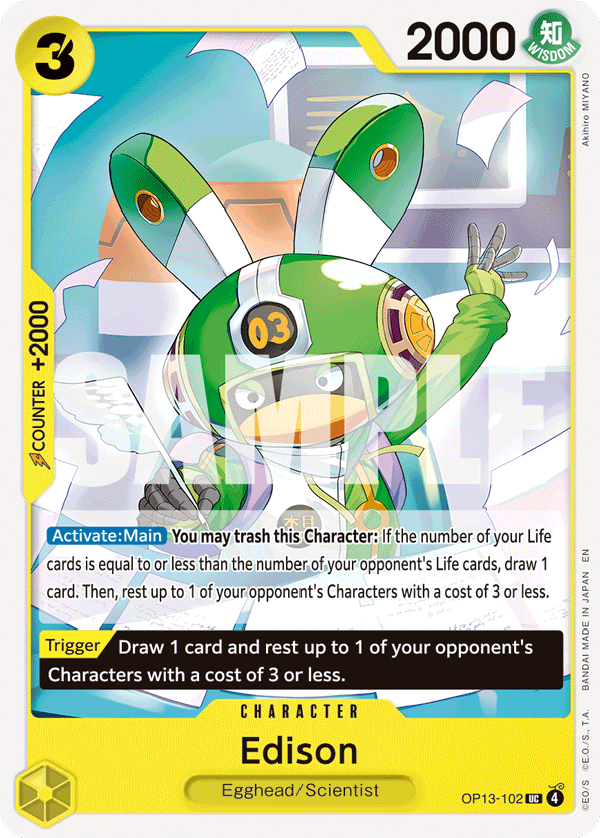 Edison OP13-102 One Piece card