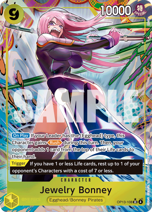 Jewelry Bonney (108) (Alternate Art) OP13-108 One Piece card