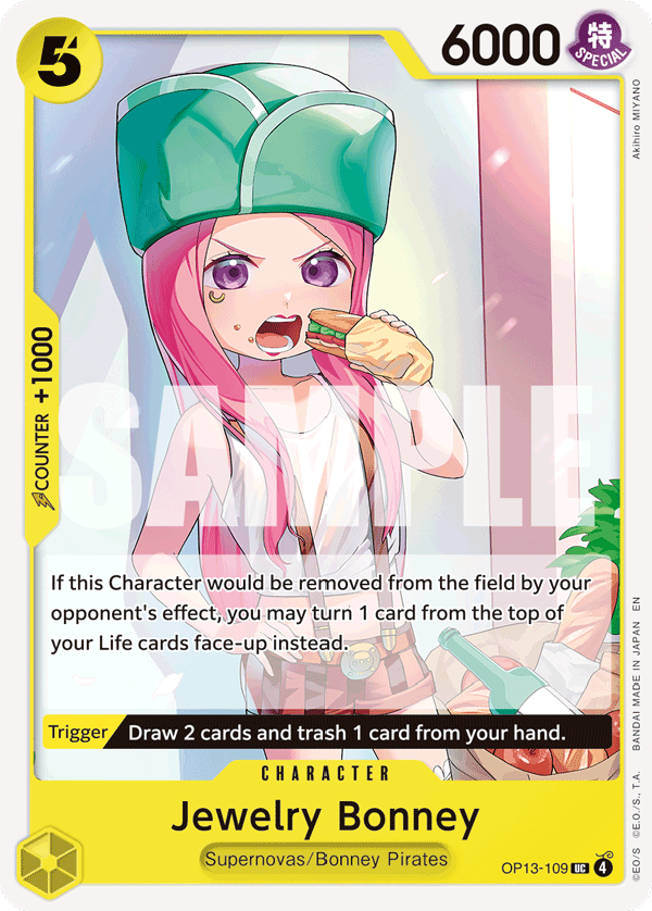 Jewelry Bonney (109) OP13-109 One Piece card