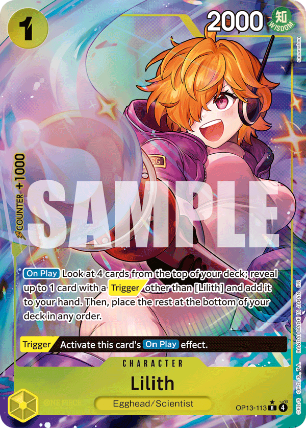 Lilith (Alternate Art) OP13-113 One Piece card