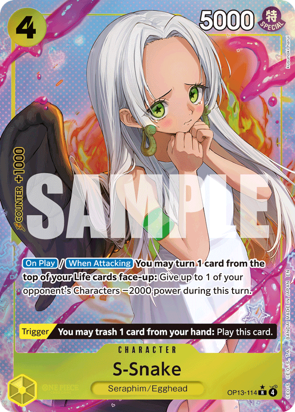 S-Snake (Alternate Art) OP13-114 One Piece card