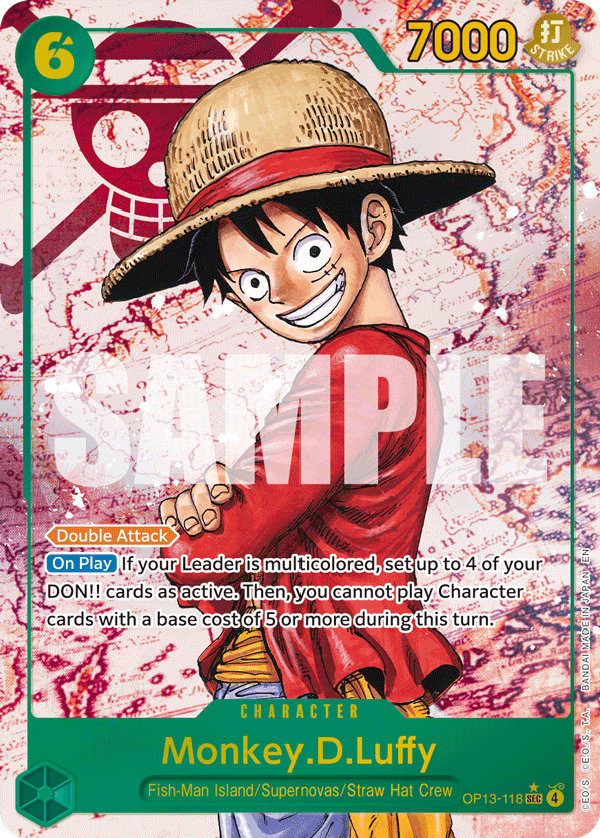 Monkey.D.Luffy (118) (Parallel) OP13-118 One Piece card