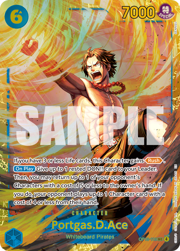 Portgas.D.Ace (119) OP13-119 One Piece card