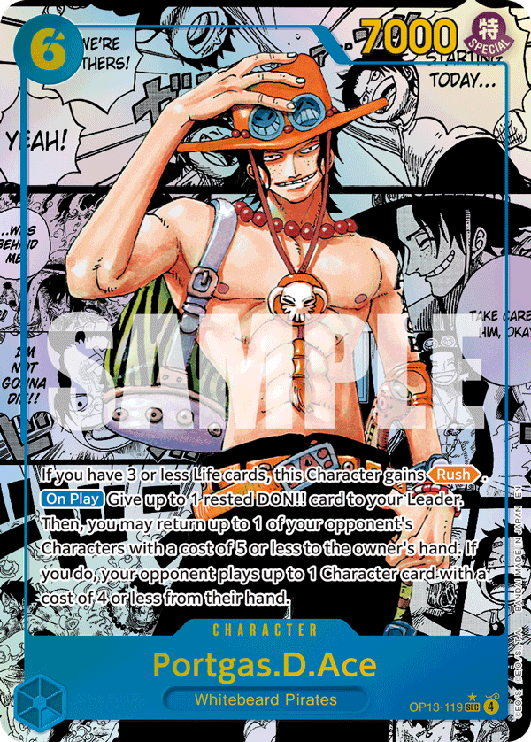 Portgas.D.Ace (119) (Super Alternate Art) OP13-119 One Piece card