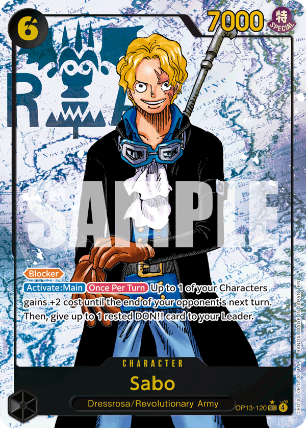Sabo (120) (Parallel) OP13-120 One Piece card