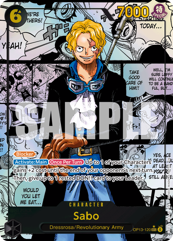 Sabo (120) (Super Alternate Art) OP13-120 One Piece card