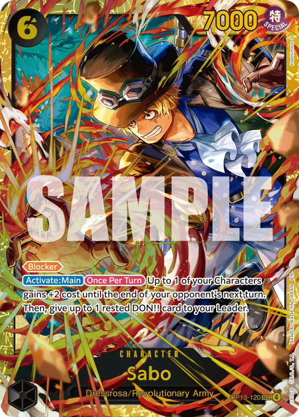 Sabo (120) (SP) OP13-120 One Piece card