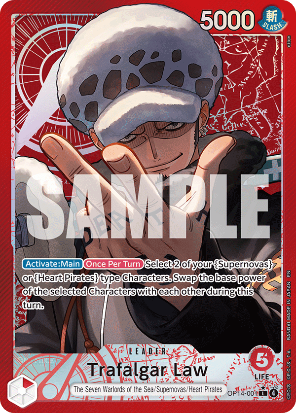 Trafalgar Law - OP14-001 (Alternate Art) OP14-001 One Piece card