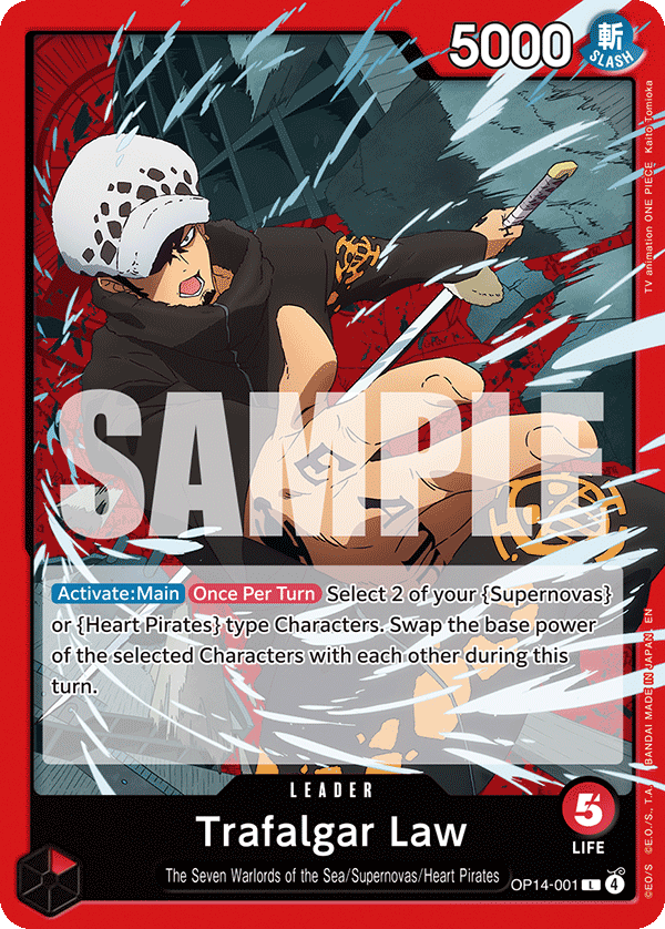 Trafalgar Law - OP14-001 OP14-001 One Piece card