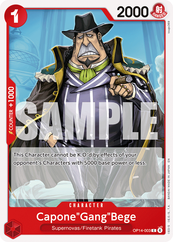 Capone"Gang"Bege OP14-003 One Piece card