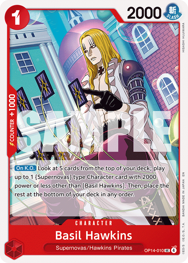 Basil Hawkins OP14-010 One Piece card