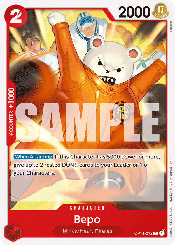 Bepo OP14-012 One Piece card