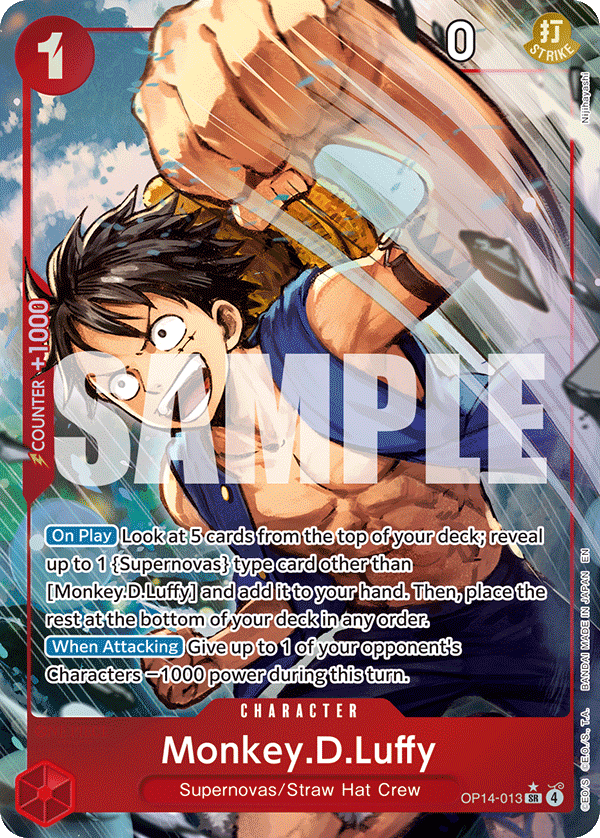 Monkey.D.Luffy - OP14-013 (Alternate Art) OP14-013 One Piece card